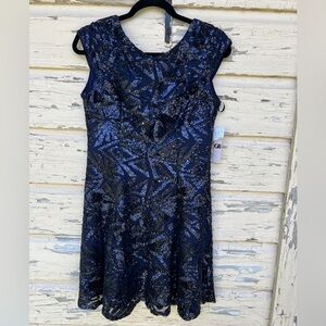 Gianni Bini All Sequins Cocktail Formal Party Prom Evening Mini Dress M NWT